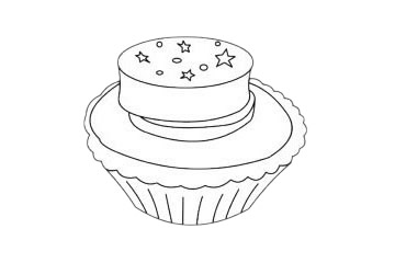 蛋挞简笔画图片大全