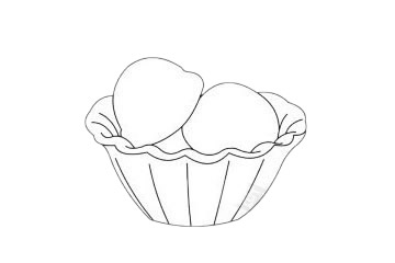 蛋挞简笔画图片大全