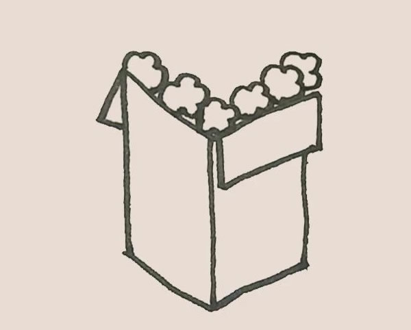 爆米花简笔画教程 爆米花简笔画教程