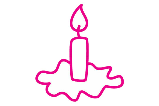 一看就会的生日蛋糕简笔画