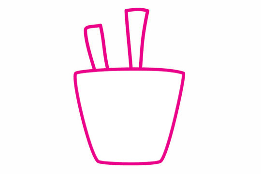 薯条简笔画的简单画法 薯条简笔画的简单画法