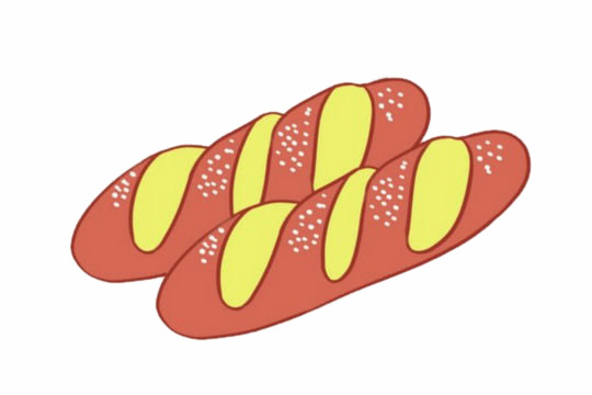 面包简笔画图片大全