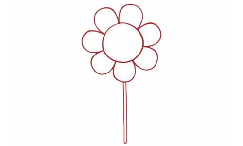 漂亮的棒棒糖儿童简笔画