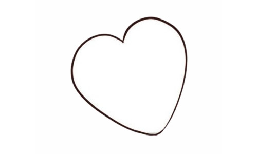 桃心饼干简笔画步骤