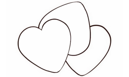 桃心饼干简笔画步骤
