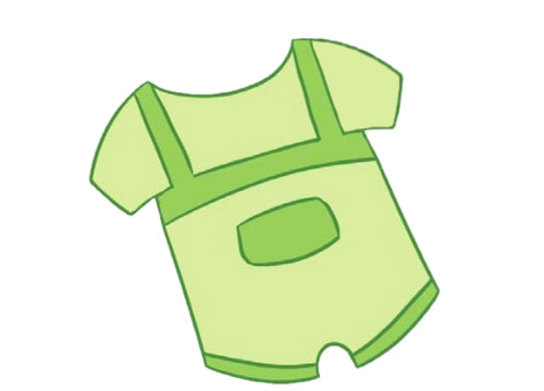 漂亮的彩色饼干简笔画