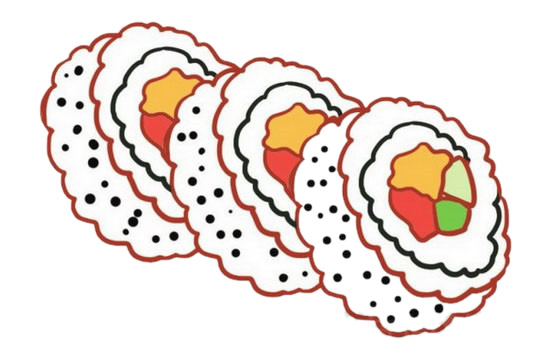 寿司简笔画图片大全