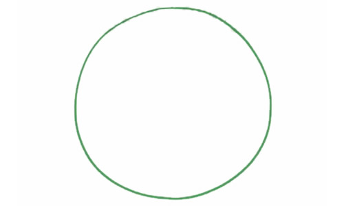 甜甜圈儿童简笔画教程