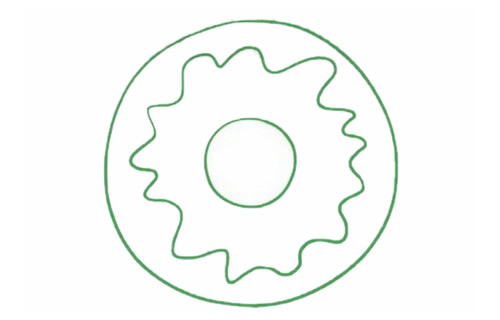 甜甜圈儿童简笔画教程