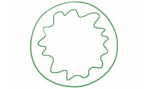 甜甜圈儿童简笔画教程