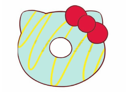 甜甜圈简笔画图片大全