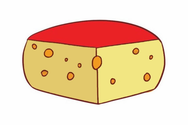 奶酪简笔画的画法步骤 奶酪简笔画的画法步骤