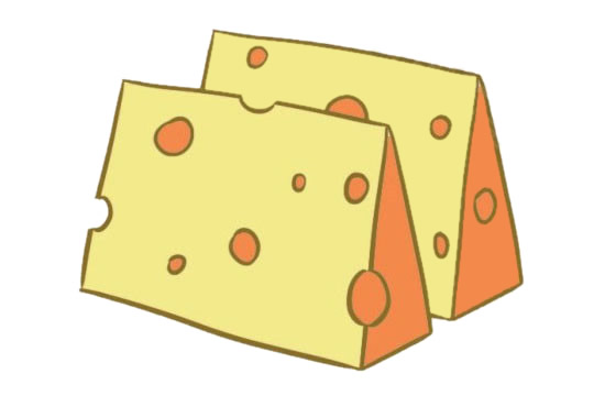 奶酪简笔画图片大全