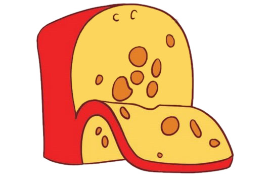 奶酪简笔画图片大全