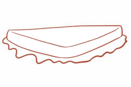 有食欲的三明治简笔画