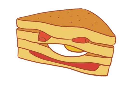 三明治简笔画图片大全