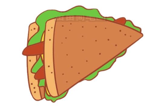 三明治简笔画图片大全