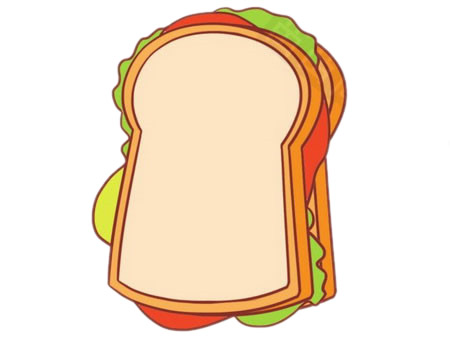 三明治简笔画图片大全