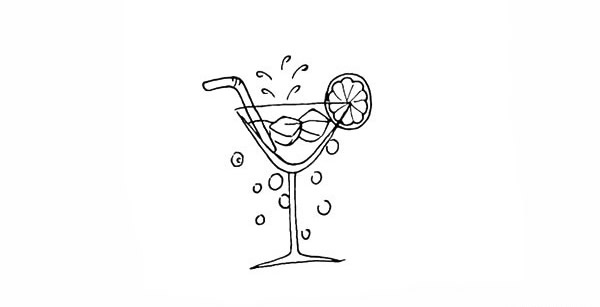 非常详细的果汁简笔画