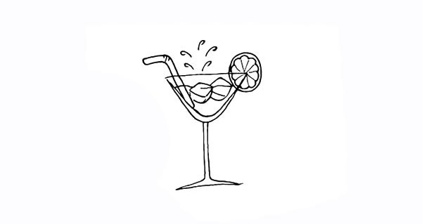 非常详细的果汁简笔画