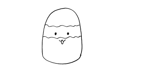 可爱的卡通雪糕简笔画