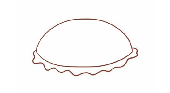 汉堡简笔画的画法