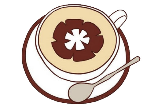 关于咖啡的简笔画