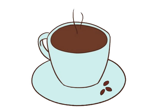 简单易学的咖啡简笔画