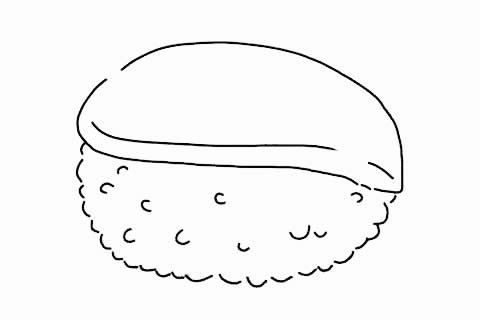 寿司和鱼子酱简笔画教程 寿司和鱼子酱简笔画教程