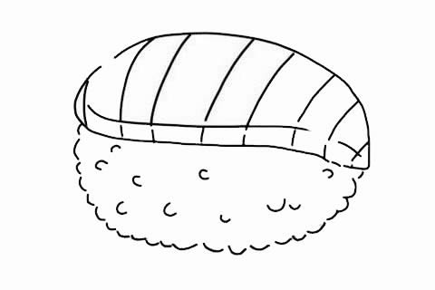 寿司和鱼子酱简笔画教程 寿司和鱼子酱简笔画教程