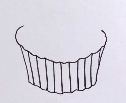 爱心蛋糕简笔画教程