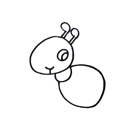 非常简单的蚂蚁儿童画