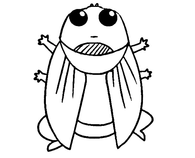 知了简笔画(知了简笔画图片彩色)