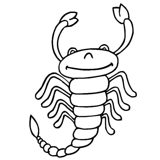 蝎子卡通简笔画(蝎子 卡通)
