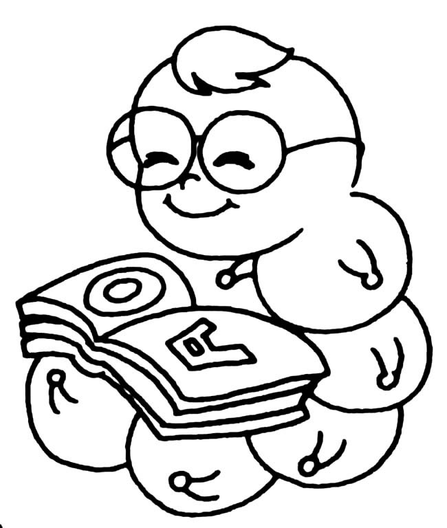 毛毛虫看书的简笔画(毛毛虫看书简笔画)