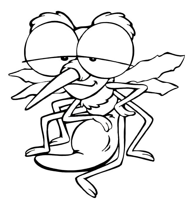 卡通的蚊子简笔画(蚊子 卡通画)