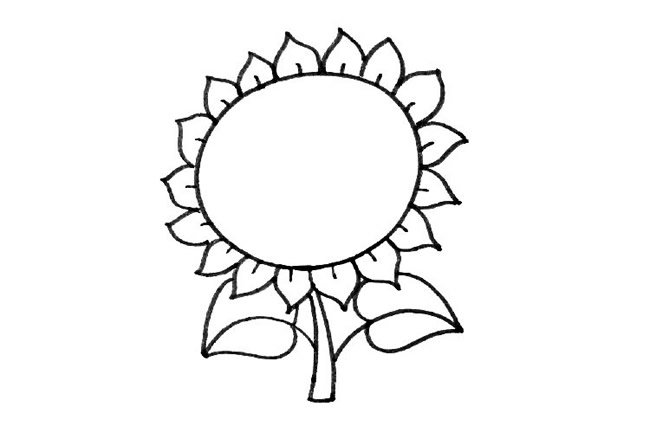 卡通的向日葵简笔画步骤教程 卡通的向日葵简笔画步骤教程