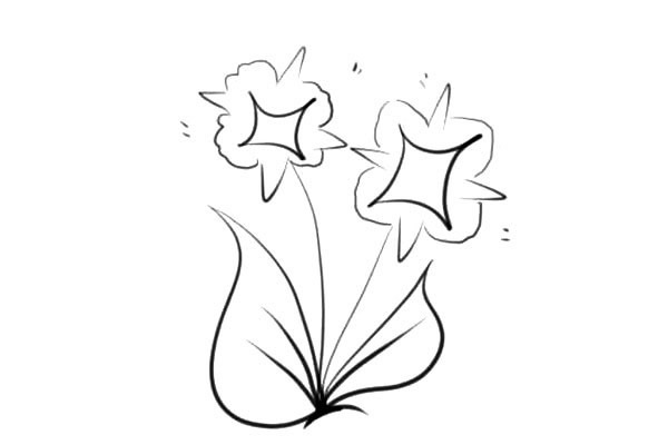 5款各不相同的小花简笔画
