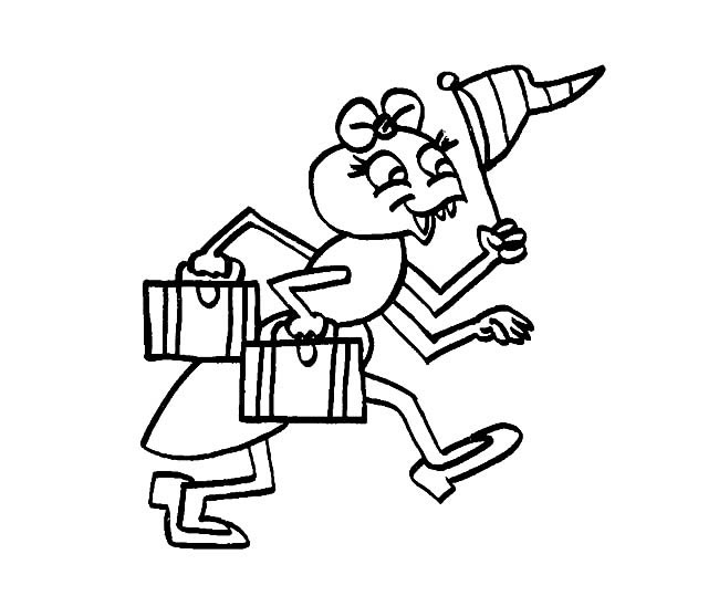 几幅卡通的蚂蚁简笔画