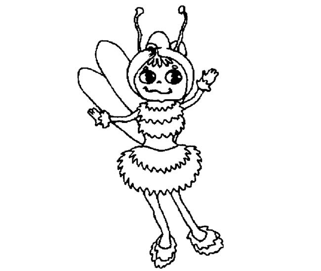 几幅卡通的蚂蚁简笔画