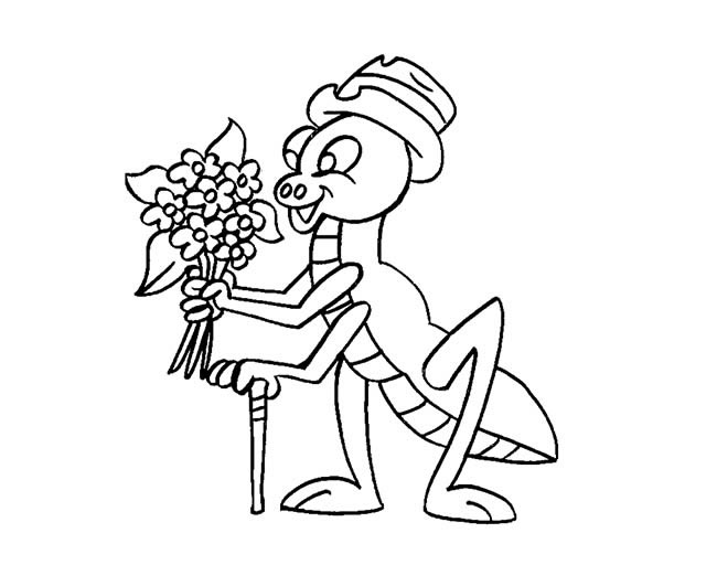 手握鲜花的螳螂简笔画(手握鲜花的螳螂简笔画)