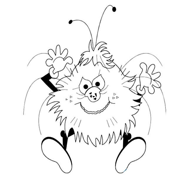 卡通的跳蚤简笔画(卡通的跳蚤简笔画图片大全)