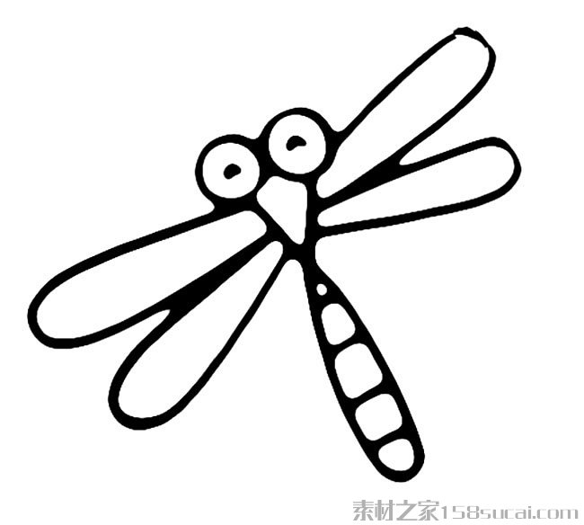 推荐几款蜻蜓的简笔画(蜻蜓为主题的简笔画)