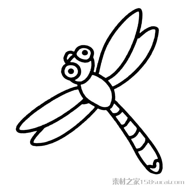 推荐几款蜻蜓的简笔画