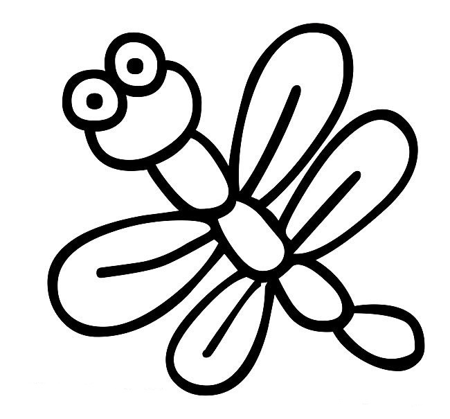 关于蜻蜓的简笔画(关于蜻蜓的画简易)