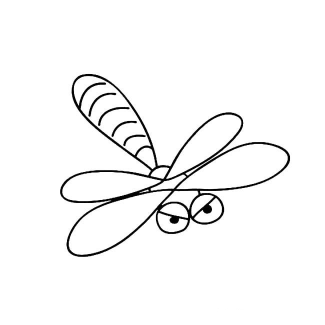 简简单单的蜻蜓简笔画(最简单的蜻蜓怎么画有哪些图片)