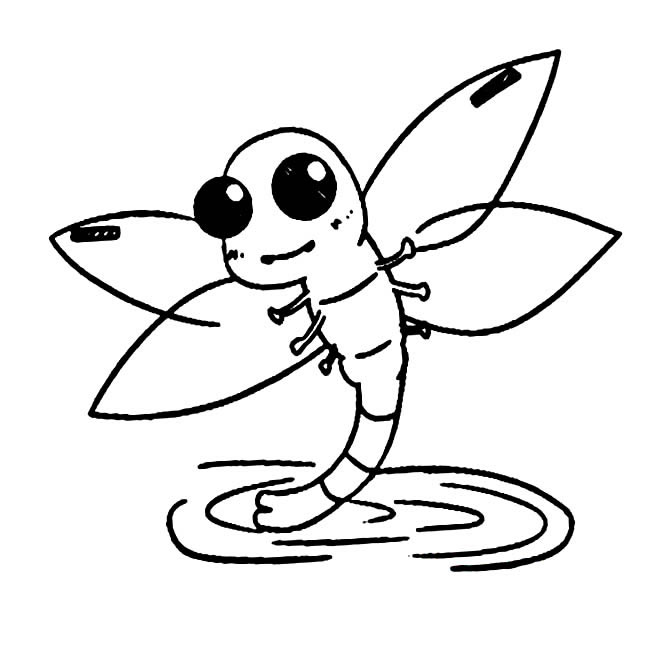 立在水中的蜻蜓简笔画(水中的蜻蜓 音乐人)