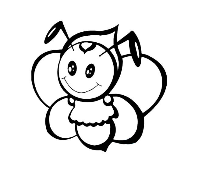 可爱的小蜜蜂儿童画(小蜜蜂 可爱)