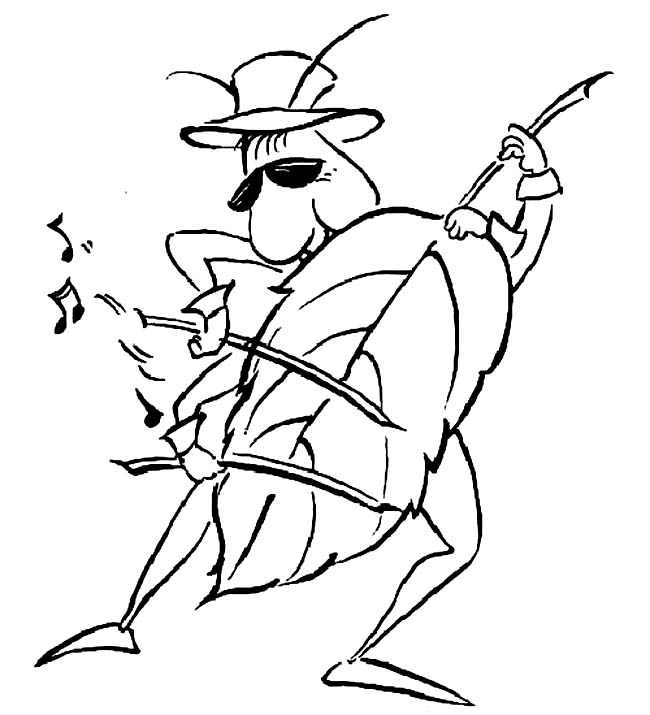 几张卡通的蝈蝈简笔画