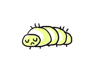 象鼻虫简笔画步骤